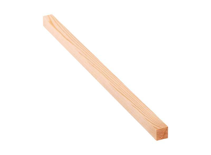 Grenen lat MG, 10 x 10 mm Op maat gezaagd Op maat gezaagd hout