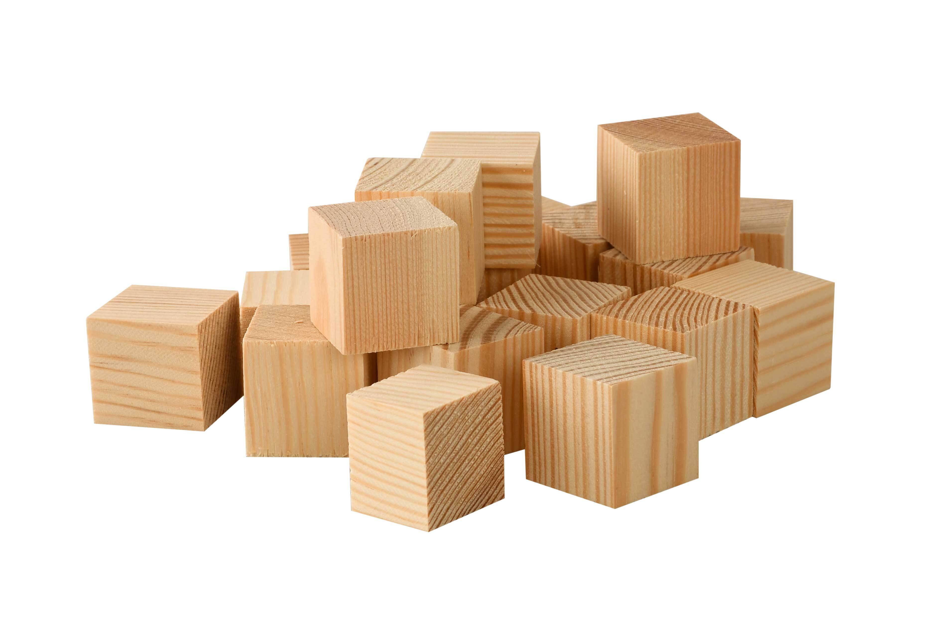 Burger Respectievelijk voelen Houten blokjes grenen - groot, 50 st., 3x3x3 cm online kopen | Aduis