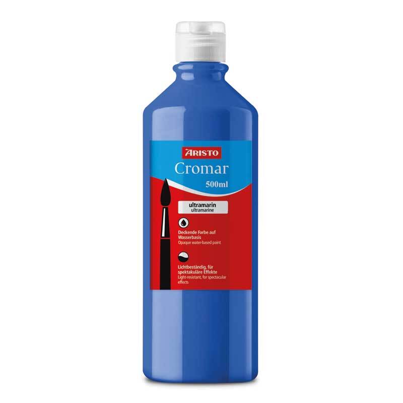 Cromar kinderverf Aristo - 500 ml, blauw