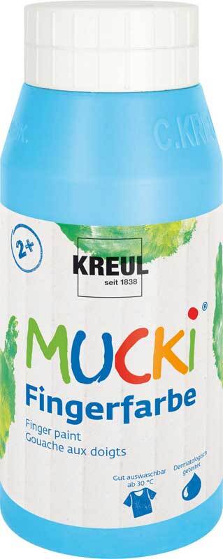 Vingerverf MUCKI - 750 ml, lichtblauw