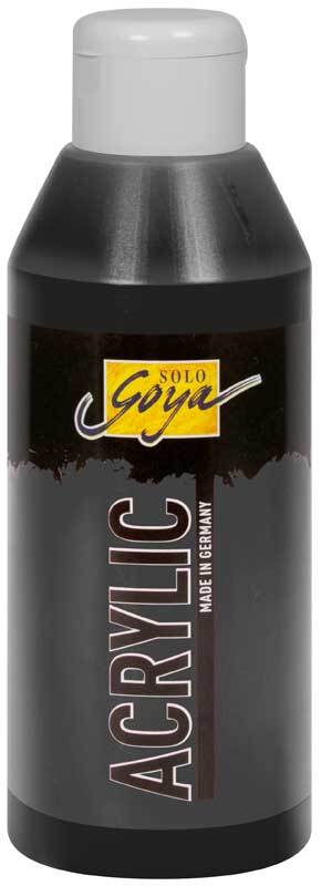 Acrylverf Acrylic Solo Goya - 250 ml, zwart