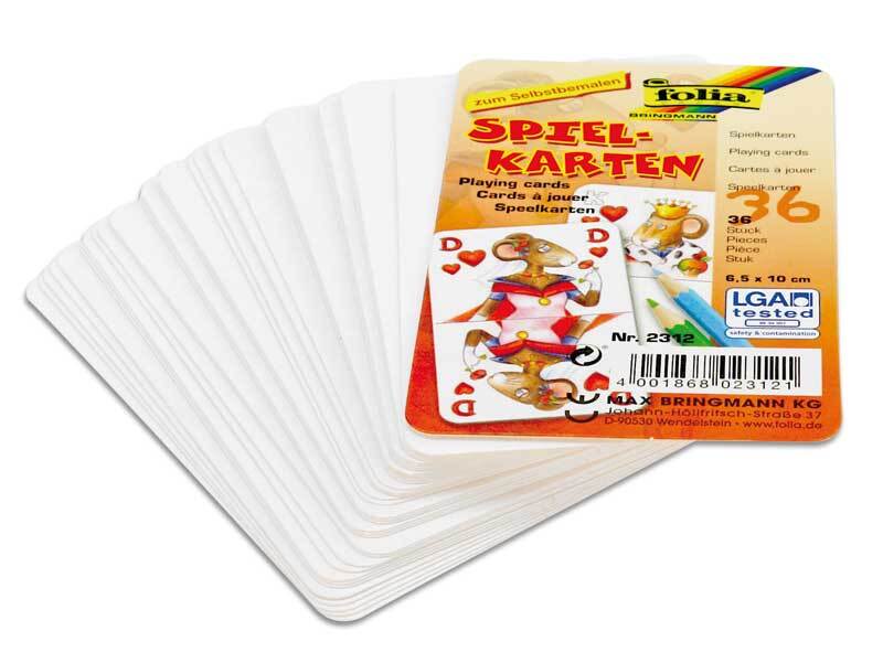aanraken lager Gecomprimeerd Blanco speelkaarten - 6,5 x 10 cm, 36 kaarten online kopen | Aduis