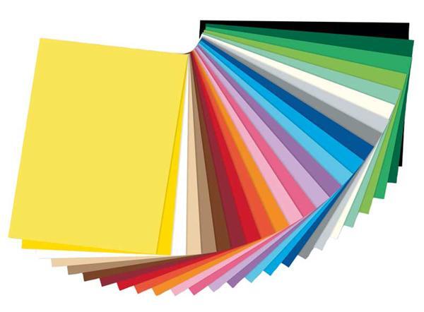 Misschien Ziektecijfers Passend Gekleurd tekenpapier - 50 x 70 cm, 25 vel online kopen | Aduis