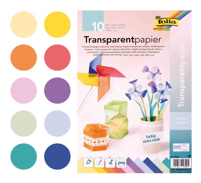 mooi bevind zich merknaam Transparant papier - A4, 10 vel, gekleurd online kopen | Aduis