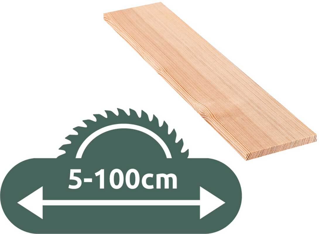 Grenen plank - zaagservice, 1 x 10 cm