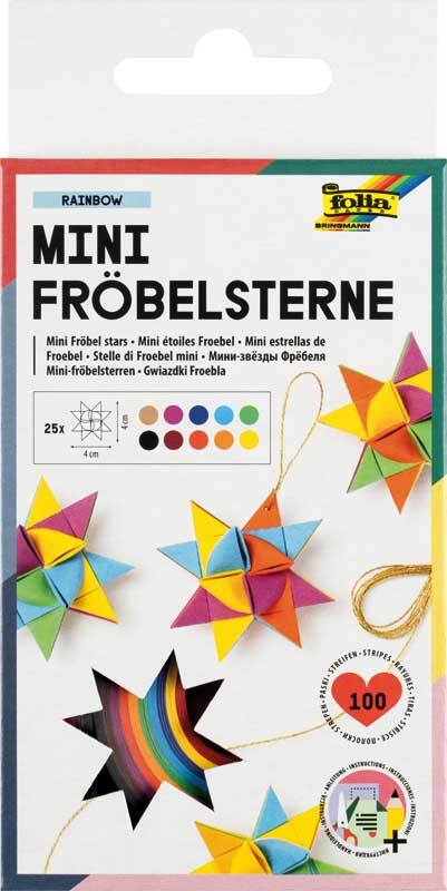 Papierstroken - Mini-Fröbelsterren