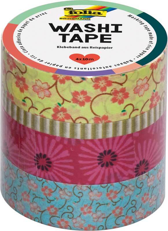 Washi Tape set - bloemenrij