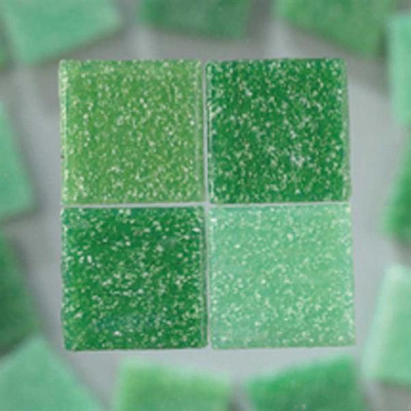 Mozaïek glasstenen 1000 g 10 x 10 mm, groen mix