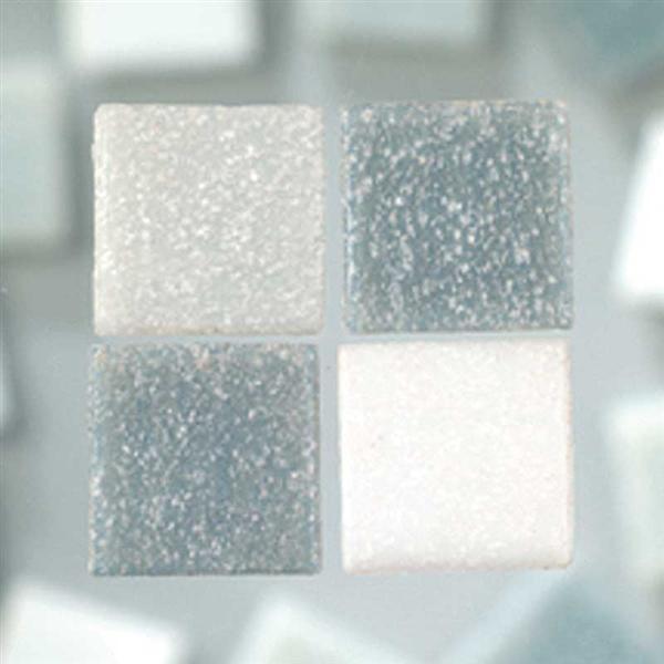 Mozaïek glasstenen 1000 g 10 x 10 mm, grijs mix