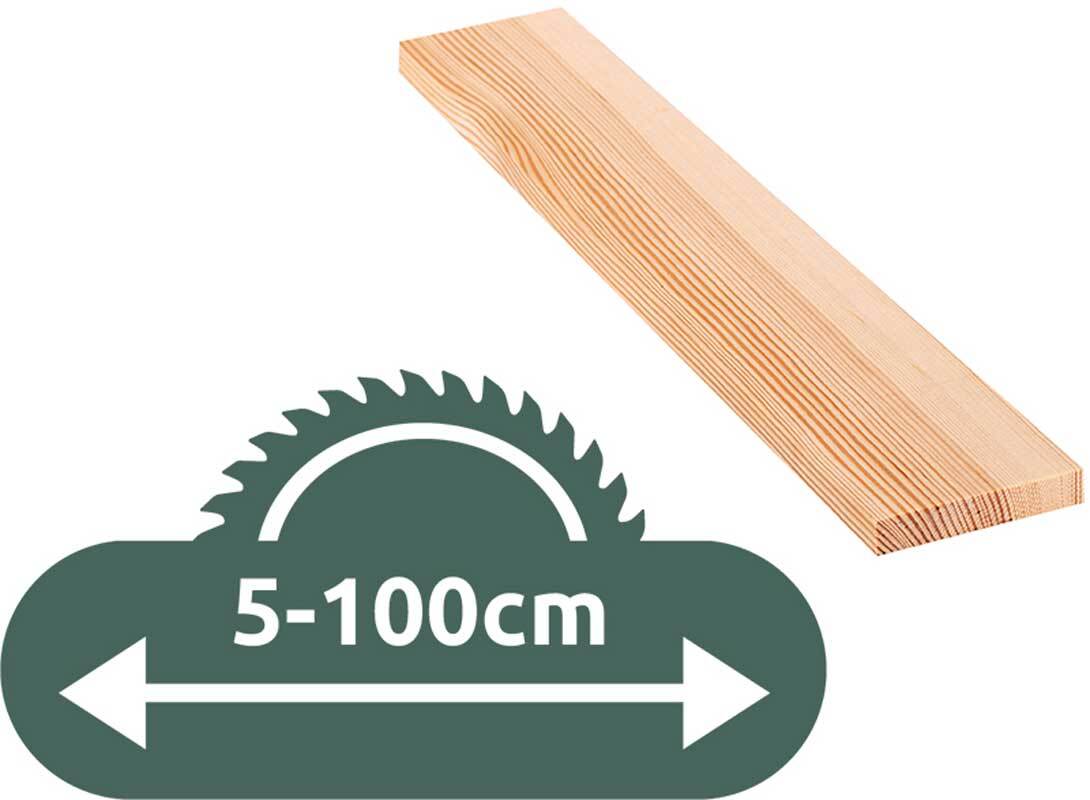 Grenen plank - zaagservice, 1,5 x 8,5 cm