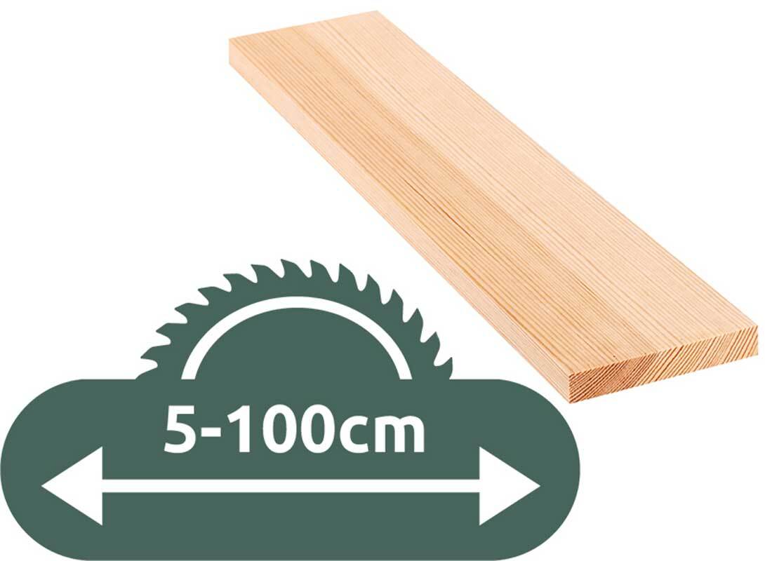 Grenen plank - zaagservice, 1,8 x 11 cm