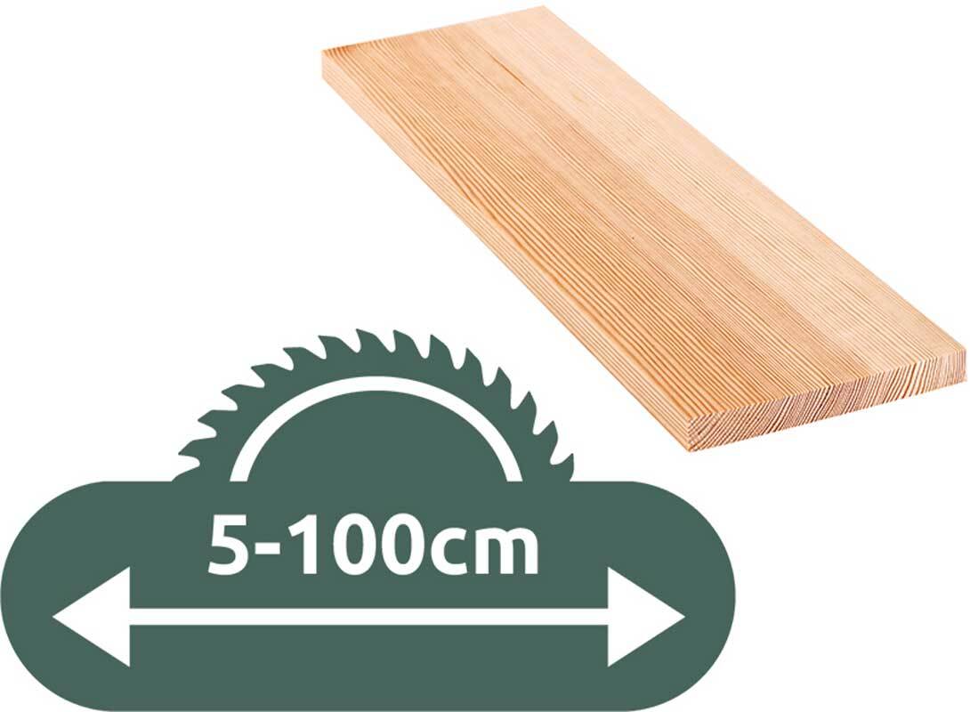 Grenen plank zaagservice, 1,8 x 15 cm